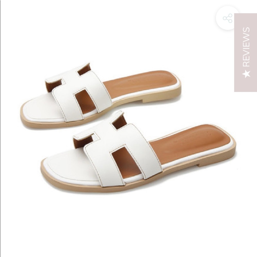 Designer Style White Slides